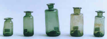 English glass vials
