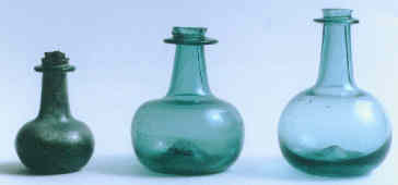 English glass vials