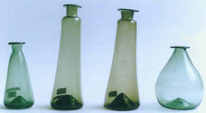 English glass vials