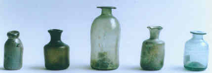 English glass vials