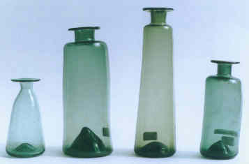English glass vials