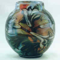 Orrefors Graal vase by Englund