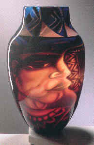 Graal vase Aztec by Englund
