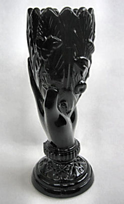 black hand vase