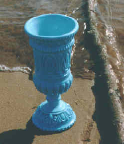Davidson glass - blue vitroporcelein