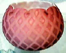 Italian rose bowl in rose