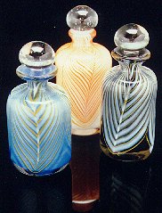 Three perfume bottles by Keith Mahy